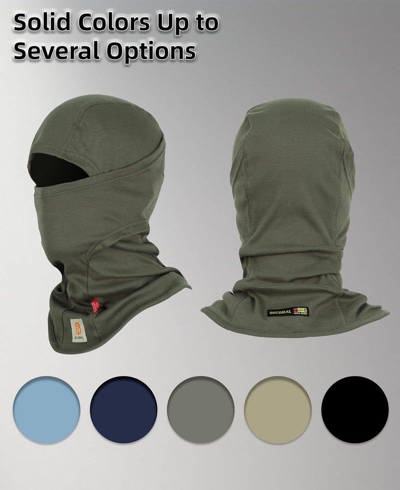 BOCOMAL FR Flame Resistant Balaclava Face Mask Arc Rated NFPA2112 CAT2 Helmet Liner Covering Hood for Welding - Image 5